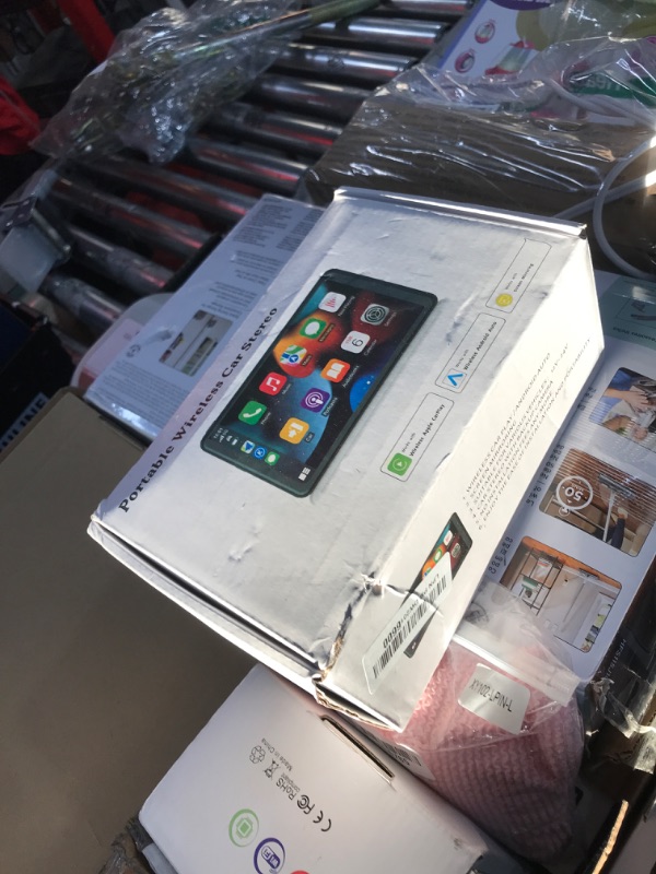Photo 1 of Apple Carplay Screen for Car, 7" HD Portable Car Stereo Touch Screen with Wireless Android Auto, Backup Camera, Car Audio Receivers with Voice Control, Mirror Link, Bluetooth, GPS Navigation