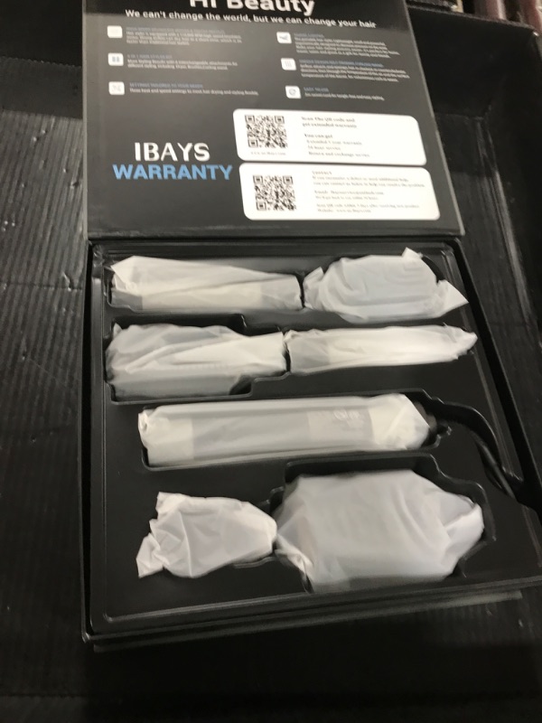 Photo 1 of IBAYS Hair Dryer Brush 6 in 1 Professional Hot Air Styler, 110,000 RPM High-Speed Negative Ionic Hair Dryer, Auto Wrap Curler Frizz-Free Blow Dryer Brush for Curling Volumizing Straightening Styling