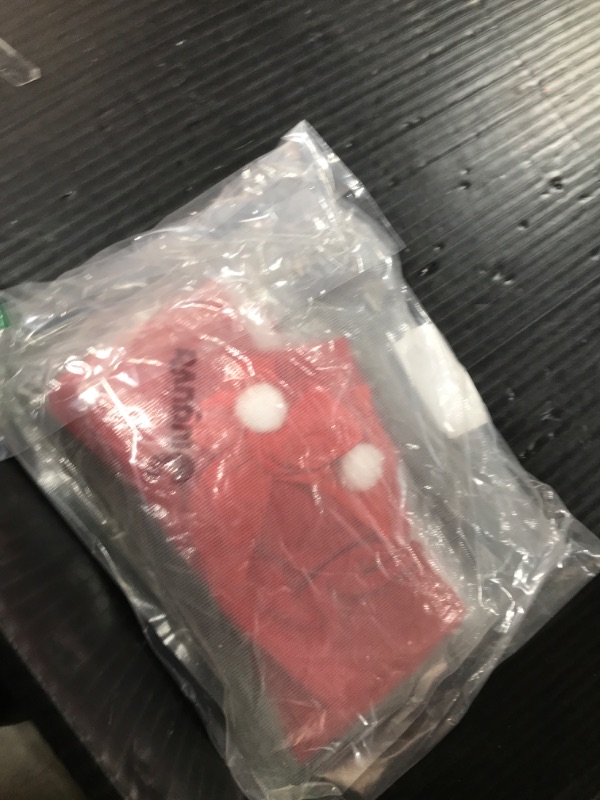 Photo 1 of Jiuguva Christmas Bow Red Thigh High Stockings and Bow Gloves Christmas Costume Red Gloves Socks Outfit for Women(Cute)