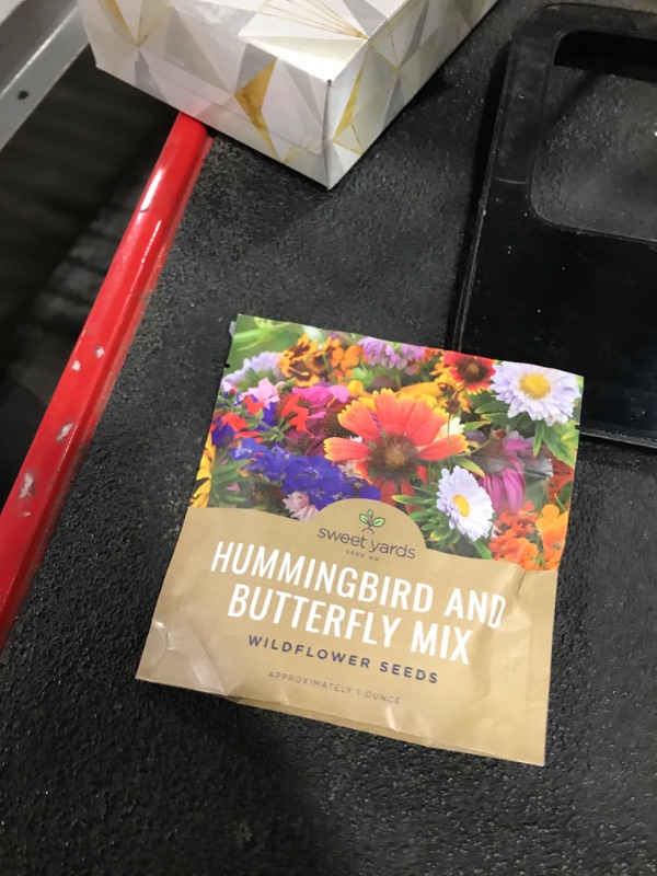 Photo 1 of Wildflower Seeds Butterfly and Humming Bird Mix - Large 1 Ounce Packet 7,500+ Seeds - 23 Open Pollinated Annual and Perennial Species