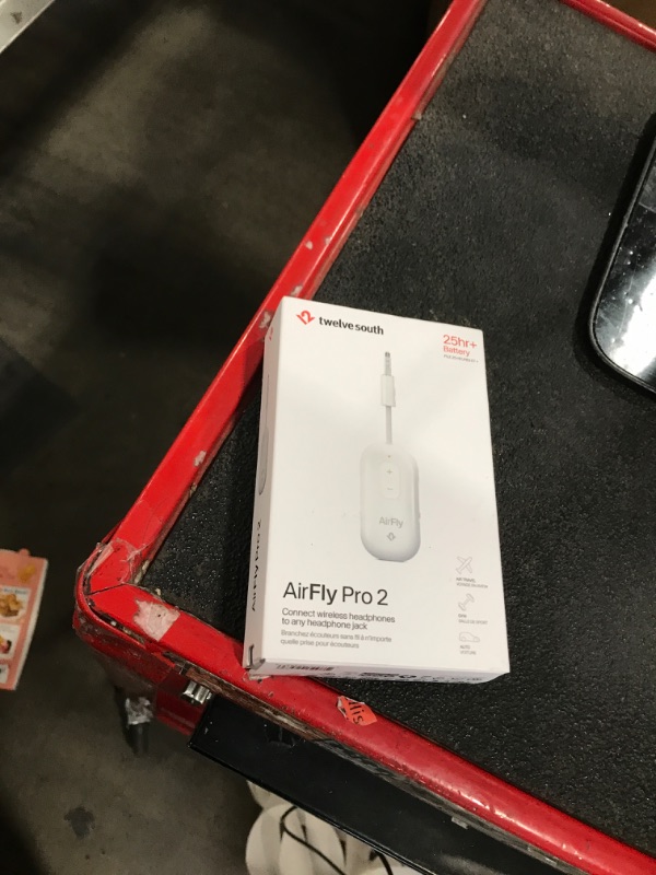 Photo 1 of AirFly Pro 2 – Bluetooth Adapter for Airplane, Pair 2 AirPods or Wireless Headphones – 3.5mm AUX Bluetooth Transmitter and Receiver for Cars, Boats, Treadmills, TVs & More – Airplane Travel Essentials