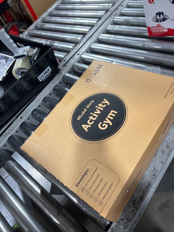 Photo 1 of Blissful Diary Baby Play Gym Mat, Tummy Time Activity Mat with 6 Detachable Toys for Stage-Based Sensory & Motor Skill Development, Easy to Install & Clean, Baby Essentials Gift, Lavender Pink