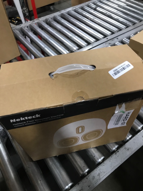 Photo 1 of Nekteck Shiatsu Foot Massager Machine with Soothing Heat, Deep Kneading Therapy, Air Compression, Improve Blood Circulation and Foot Wellness,Relax for Home or Office Use(Beige)