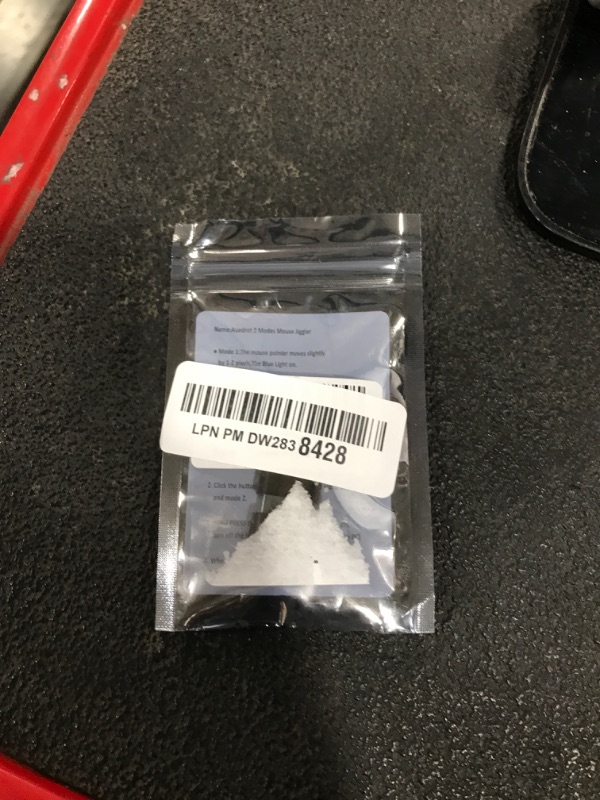 Photo 1 of USB Mouse Mover with Switch Button, Automatic Mini Mouse Shaker with 2 Jiggle Modes, Driver-Free, Plug & Play, Keep Computer/Laptop Awake, USB-C Adapter, Black