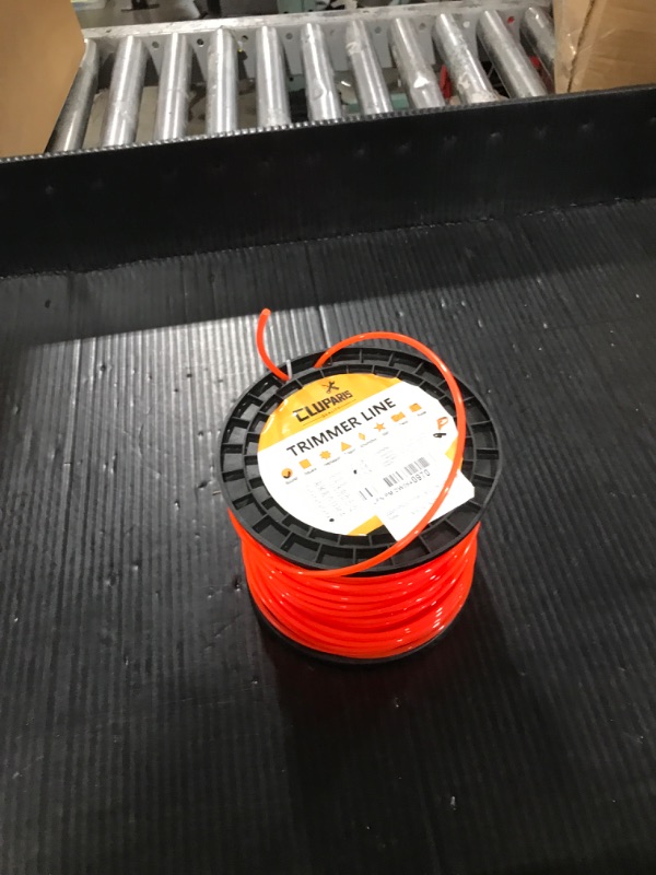Photo 1 of Cluparis 3-Pound Commercial Heavy Duty Round Trimmer Line .155-Inch-by-308-ft String Trimmer Line in Spool, Nylon Weed Eater String with Line Cutter, Orange