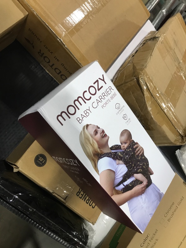 Photo 1 of Momcozy Baby Carrier - Ergonomic, Cozy and Lightweight Carrier for 7-44lbs, Effortless to Put On, Ideal for Hands-Free Parenting, Enhanced Lumbar Support, Purehug for Infant to Toddler, Black