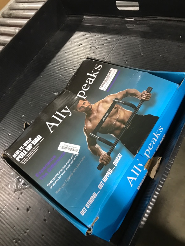 Photo 1 of ALLY PEAKS Pull Up Bar Thickened Steel Pipe Super Heavy Duty Steel Frame Upper Workout Bar| Multi-Grip Strength for Doorway | Indoor Chin-Up Bar Fitness Trainer for Home Gym Portable (silver2)