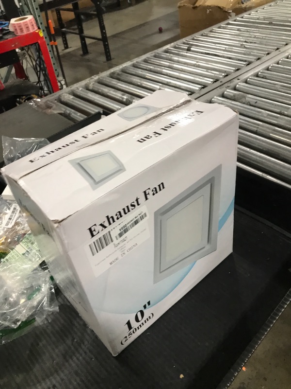 Photo 1 of Fuairmee Bathroom Exhaust Fan With Light, 110CFM 20W 6000K, Quiet Vent Fan With Junction Box & Duct, 12 Inch Ceiling Mount for Home, Hotel, Office
