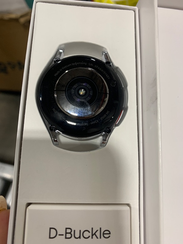 Photo 1 of SAMSUNG Galaxy Watch 6 Bespoke Edition 43mm Exclusive Bluetooth Smartwatch, Health, Fitness, Sleep, HR Tracker, Improved Battery, Sapphire Crystal Glass, US Version, Silver D-Buckle Band, Hybrid Blue