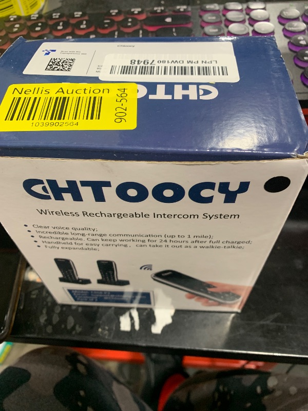 Photo 1 of Chtoocy Rechargeable Intercoms Wireless for Home 1 Mile Range 10 Channel, Handheld Wireless Intercom System for Home Business Office, Home Room to Room Communication System (2 Packs, Black)