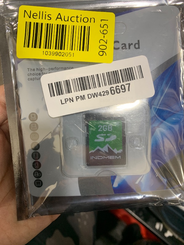 Photo 1 of INDMEM 2GB SD Card, 2 Pack 2GB Class 4 Flash Memory Card 2G SLC Standard Secure Digital Cards for Old Digital Camera and Trail Camera