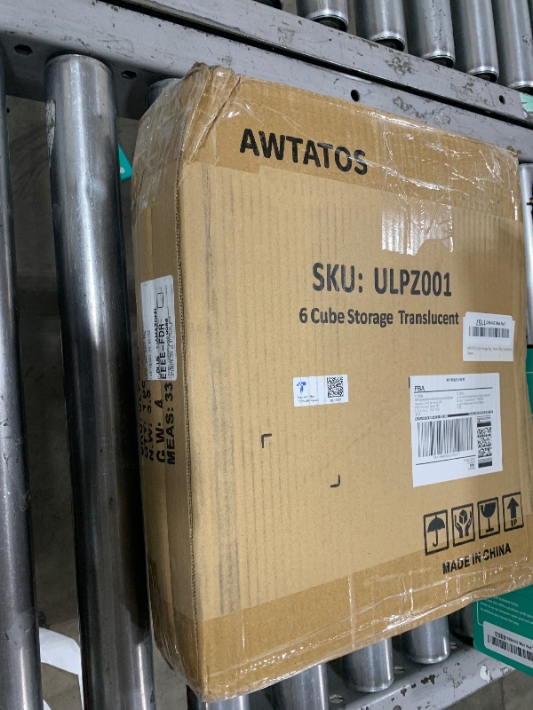 Photo 1 of AWTATOS 6 Cube Closet Storage Shelves DIY Stackable Translucent Clothes Storage Organizer for Bedroom, Home