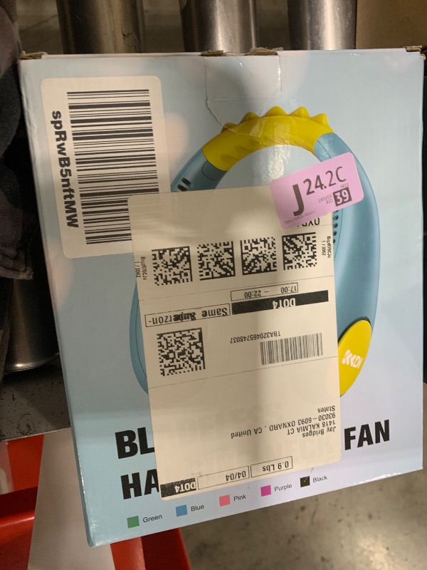 Photo 1 of Kids Neck Fan, Portable Bladeless Fans for Kid 4-14Y Girls & Boys, 2600mAh USB Personal Mini Cooling Fan for Travel/Camping/Study, 4 Speeds, Lightweight, Compact, Perfect Summer Gifts for Kids