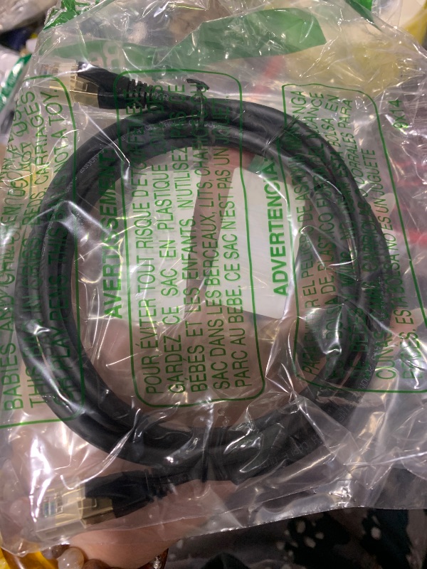 Photo 1 of DbillionDa Cat8 Ethernet Cable, Outdoor&Indoor, 6FT Heavy Duty High Speed 26AWG, 2000Mhz with Gold Plated RJ45 Connector, Weatherproof F/FTP UV Resistant for Router, Modem, PC, Gaming