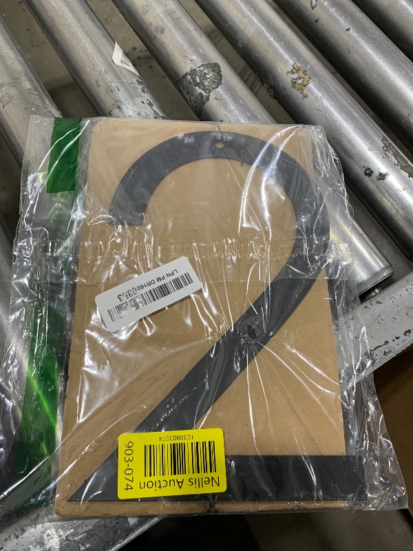 Photo 1 of 10 Inch House Numbers for Outside Modern Black House Number Large Metal Address Numbers for Outside Floating Door Numbers with Nail Kit for Number 2