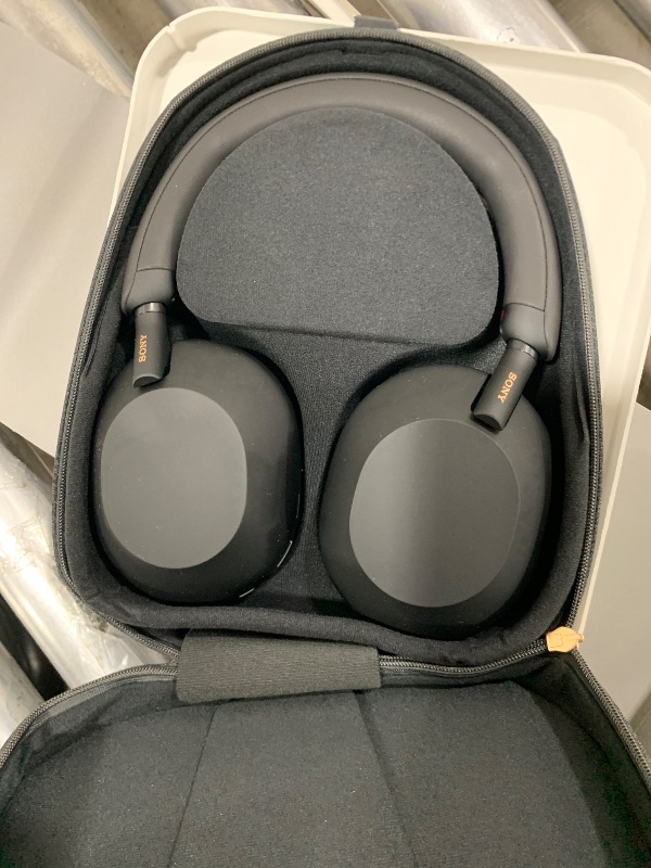 Photo 1 of Sony WH-1000XM5B Noise Canceling Wireless Headphones - 30hr Battery Life - Over-Ear Style - Optimized for Alexa and Google Assistant - Built-in mic for Calls - International Version - Charcoal Black