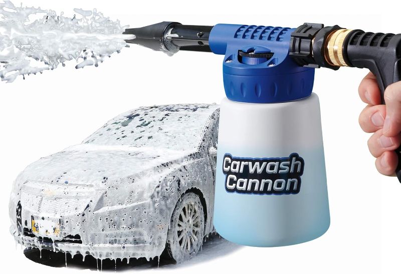 Photo 1 of Ontel Carwash Cannon Foam Blaster Nozzle Gun for Car, Truck, Boat & More - 5 Spray Settings, Just Spray & Rinse, No Residue or Film (Packaging May Vary)
