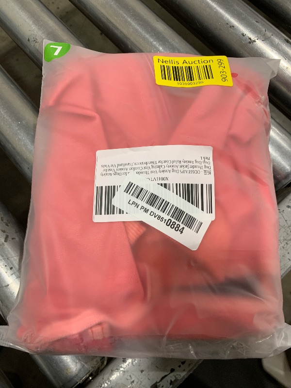 Photo 1 of ODSSTAIPS Dog Anxiety Vest Thunder Vest for Dogs Anxiety Dog Thunder Jacket Anxiety Calming Vest Comfort Anxiety Vest for Dogs Dog Anxiety Relief Coat for Thunderstorm,Travel and Vet Visits Pink L