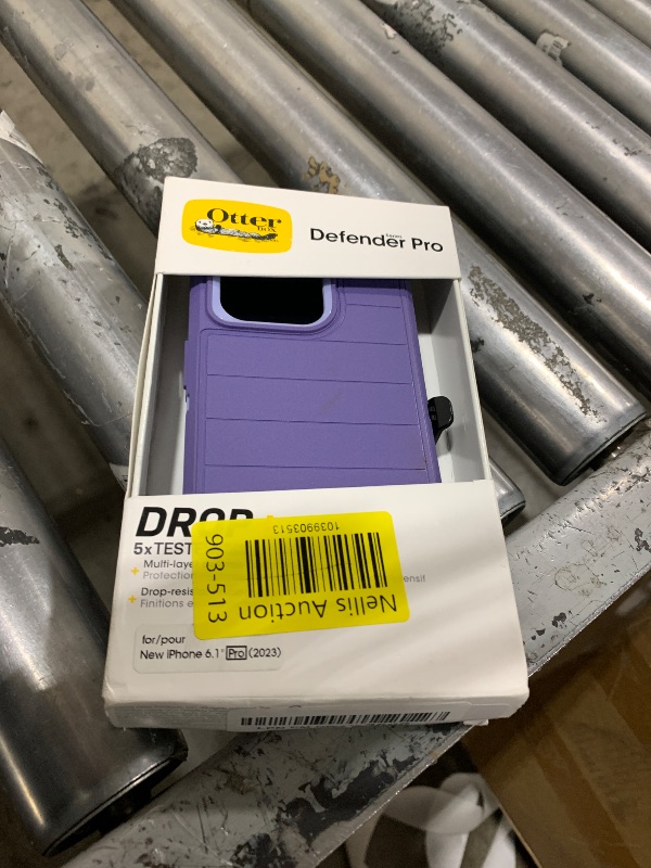 Photo 1 of OtterBox iPhone 15 Pro (Only) - Defender Series Case - Mountain Majesty (Purple) - Screenless - Rugged & Durable - with Port Protection - Holster Clip Includes - Microbial Defense Protection