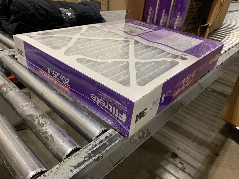 Photo 1 of 3M NDP03-4S-4 Ultra Allergen Reduction Deep Pleated Air Filter, 20x25x4-In. - Quantity 4