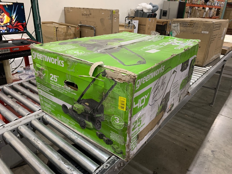 Photo 1 of Greenworks 40V 25" Brushless Cordless (Self-Propelled) Lawn Mower (75+ Compatible Tools), (2) 4.0Ah Batteries and Dual Port Rapid Charger Included