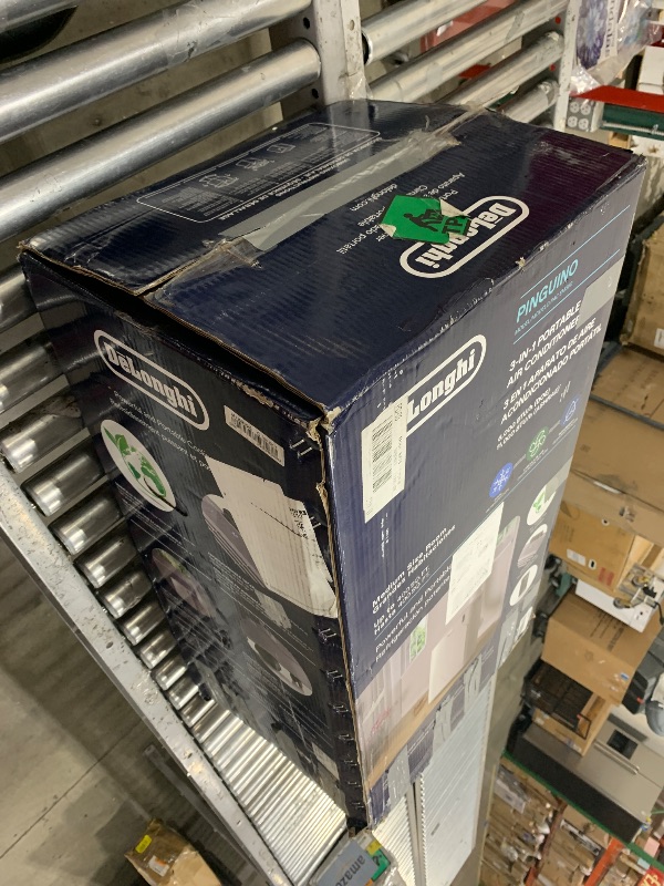 Photo 1 of DeLonghi America PACEM360 WH DeLonghi Penguino Portable Air Conditioner with 6000.0 BTU Cooling Power, Remote Control, Eco-friendly and Portable in White