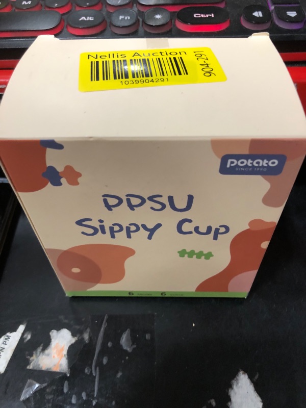 Photo 1 of POTATO Sippy Cups For Toddlers with Straw Spill Proof, PPSU Learner Cup with Handle for Babies, Water Bottle for Baby 6 Months with 2 Type of Spout, 6 Ounce Green