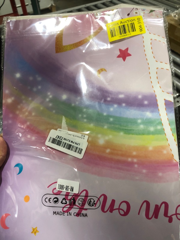 Photo 1 of WERNNSAI Pin The Horn on The Unicorn Party Game - Unicorn Party Game Girls Rainbow Birthday Decorations for Kids 21'' x 28'' Poster with 24 Pcs Horn Stickers