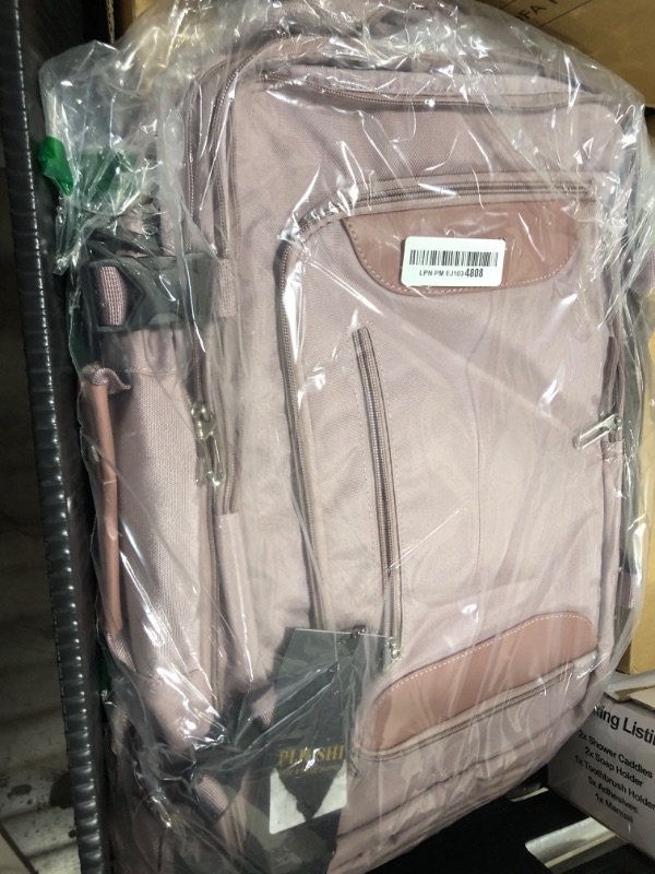 Photo 1 of PIJUSHI Travel Backpack for Women Flight Approved Carry on Bag 16 inch Laptop Personal Item Daypack with Shoe Compartment(PE038 Light Purple)