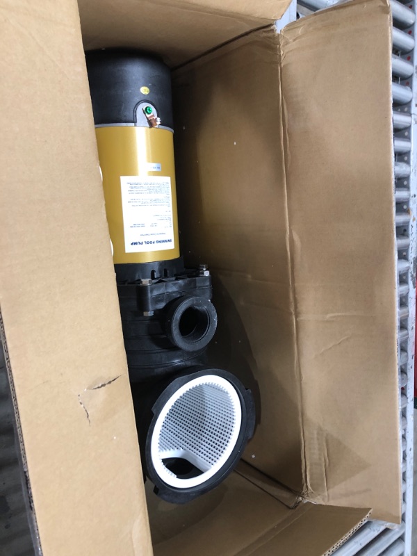 Photo 1 of Pool Pump,PureBy 1.5HP Energy Saving Two Speed In/Above Ground Pool Pump, Self-priming Swimming Pool Circulation Pumps with 1.25'' & 1.5'' NPT Unions (1.5HP Two Speed 230V)