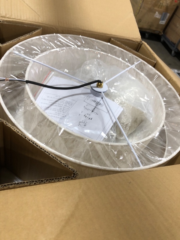 Photo 1 of Widluth Modern Semi Flush Mount Ceiling Light 18" Modern Gold 3-Lights Drum Ceiling Lighting Fixture Vintage Linen Golden Ceiling Lamp for Laundry Room, Kitchen, Basement, Dining Room, Bedroom