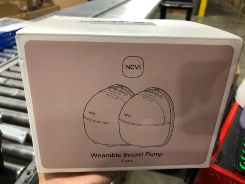 Photo 1 of NCVI Hands Free Wearable Breast Pump 8111, Lightweight Breastfeeding Pump, Portable Electric Pump with 4 Modes & 9 Levels, Strong Suction Rechargeable Milk Pump, 21/24mm Flanges, 2 Pack
