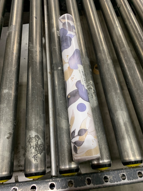 Photo 1 of MAGAFA Floral Peel and Stick Wallpaper - Vintage Dark Blue/Gray Flower Removable Boho Wallpaper for Bedroom Bathroom - Renter Friendly Contact Paper - 17.71'x118.1'