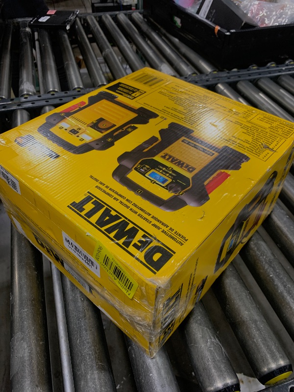 Photo 1 of DEWALT DXAEJ14-Type3 Digital Portable Power Station Jump Starter - 1600 Peak Amps with 120 PSI Compressor, AC Charging Cube, 15W USB-A and 25W USB-C Power for Electronic Devices