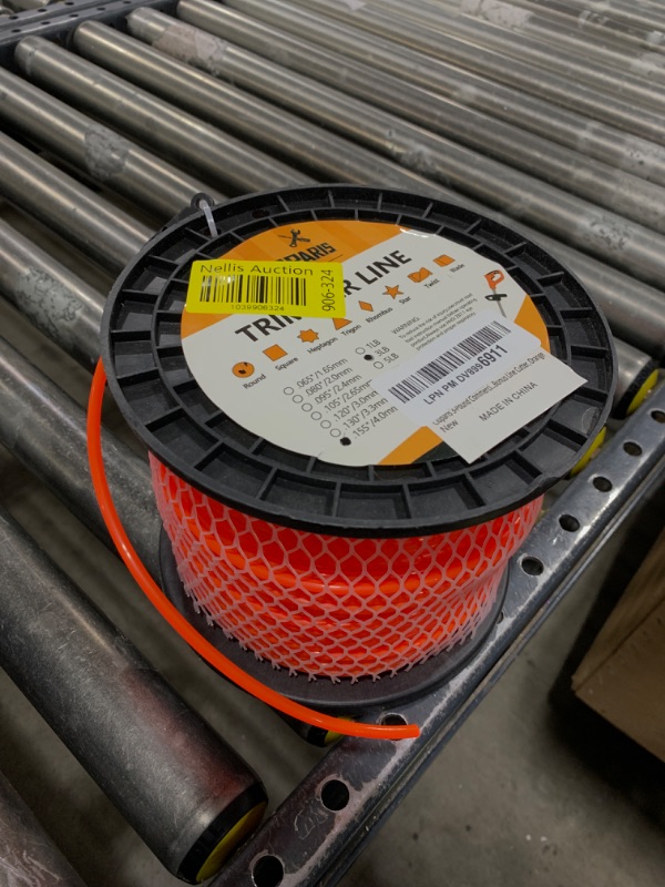 Photo 1 of Cluparis 3-Pound Commercial Heavy Duty Round Trimmer Line .155-Inch-by-308-ft String Trimmer Line in Spool, Nylon Weed Eater String with Line Cutter, Orange