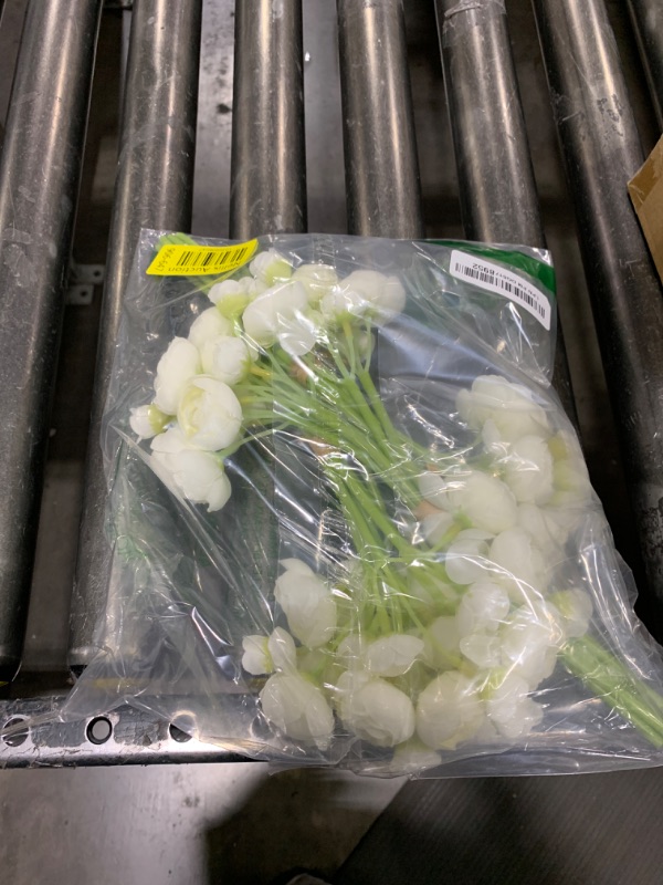 Photo 1 of Floroom Ranunculus Artificial Flowers 18 Pcs Ivory Faux Silk Mini Ranunculus Bulk Fake Wedding Filler Flowers for DIY Bouquets, Centerpieces, Bridal Shower Decorations & Arrangements