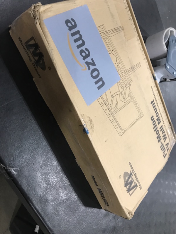 Photo 1 of Mounting Dream TV Wall Mount for 32-65 Inch Television,Mount with Swivel and Tilt, Full Motion Bracket with Articulating Dual Arms, Fits 16inch Studs, Max VESA 400X400 mm, 99lbs, MD2380
