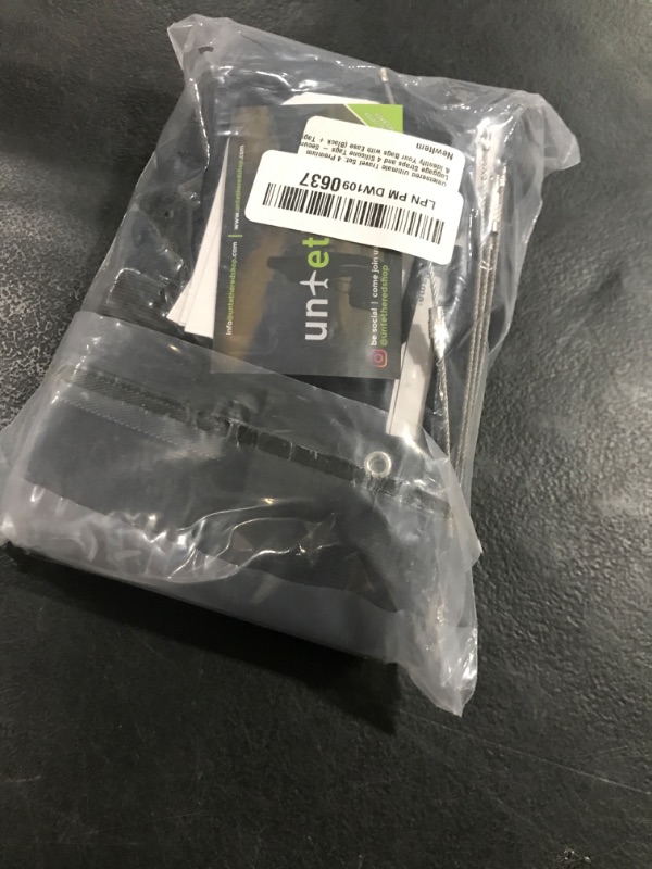 Photo 1 of Untethered Ultimate Travel Set: 4 Premium Luggage Straps and 4 Silicone Tags - Secure & Identify Your Bags with Ease (Black + Tags)