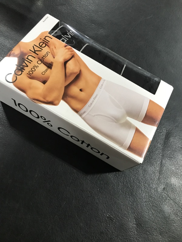 Photo 1 of Calvin Klein Men's Cotton Classics 3-pack Boxer Brief, 3 Black, Large