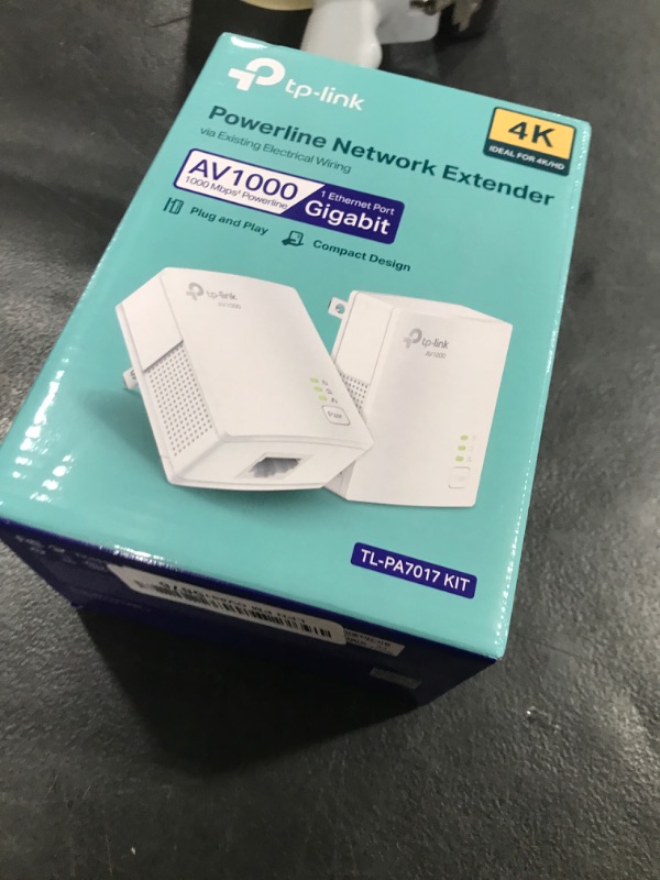 Photo 1 of TP-Link AV1000 Powerline Ethernet Adapter KIT - Gigabit Port, Plug Pair &Play, Ethernet Over Power, Nano Size, Power Saving Mode, Network Adapter (TL-PA7017 KIT)
