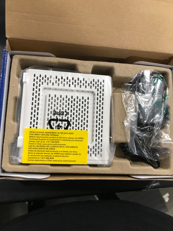 Photo 1 of ARRIS (SB8200) - Cable Modem - Fast DOCSIS 3.1 32x8 Gigabit Cable Modem , Approved for Comcast Xfinity, Cox, Charter Spectrum, & more | 1 Gbps Max Internet Speed, 4 OFDM Channels