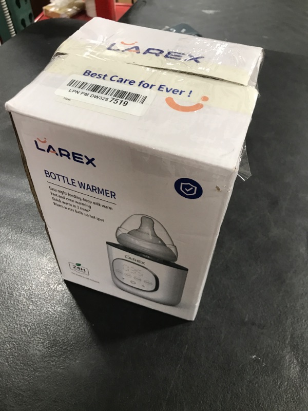Photo 1 of LAREX Bottle Warmer, Fast Baby Bottle Warmer for Breastmilk and Formula, with Timer and Accurate Temp Control, 8 in 1 Baby Milk Warmer BPA Free with Digital Display, Bottle Warmers for All Bottles