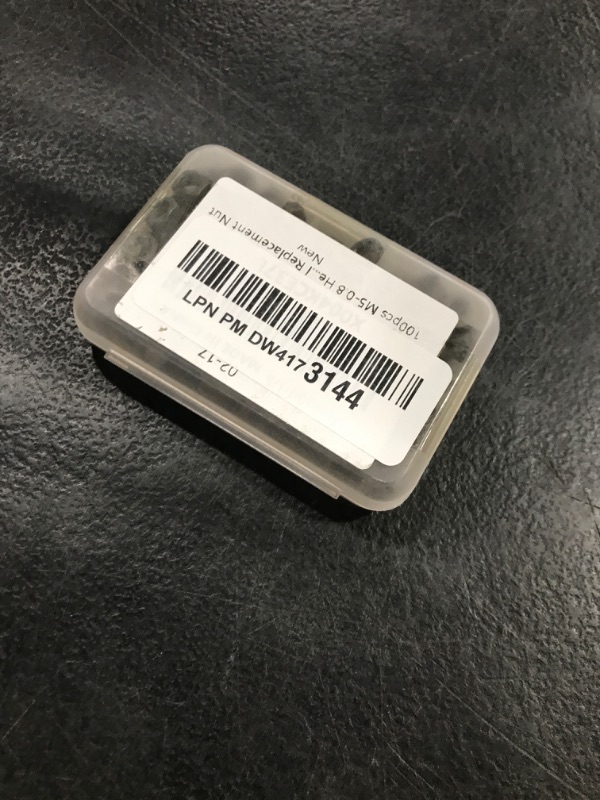 Photo 1 of 100pcs M5-0.8 Hex Nuts, Carbon Steel, Black Oxide, M5 x 0.8mm Tiny Nuts, Hex Drive, Metric, Right Hand, 8mm Width, 4mm Height, Small Replacement Nut