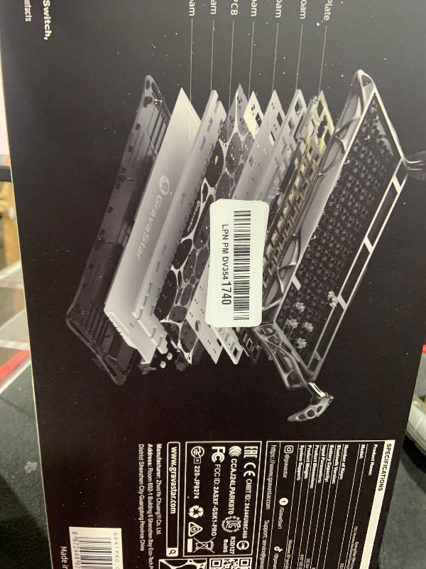 Photo 1 of GravaStar Mercury K1 Pro 75% Wireless Mechanical Gaming Keyboard, Gasket Compact Custom Keyboard Hot-Swap Socket, Linear Switches, with RGB Backlit & Frame - Galaxy Black