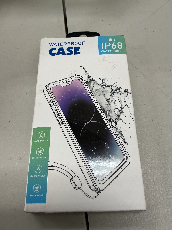Photo 1 of Temdan Compatible with iPhone 16e Case Waterproof, Built-in Screen & Camera Protector IP68 Underwater Full Body 16FT Military Dropproof Shockproof Phone Case for iPhone 16e 6.1"-Black/Clear