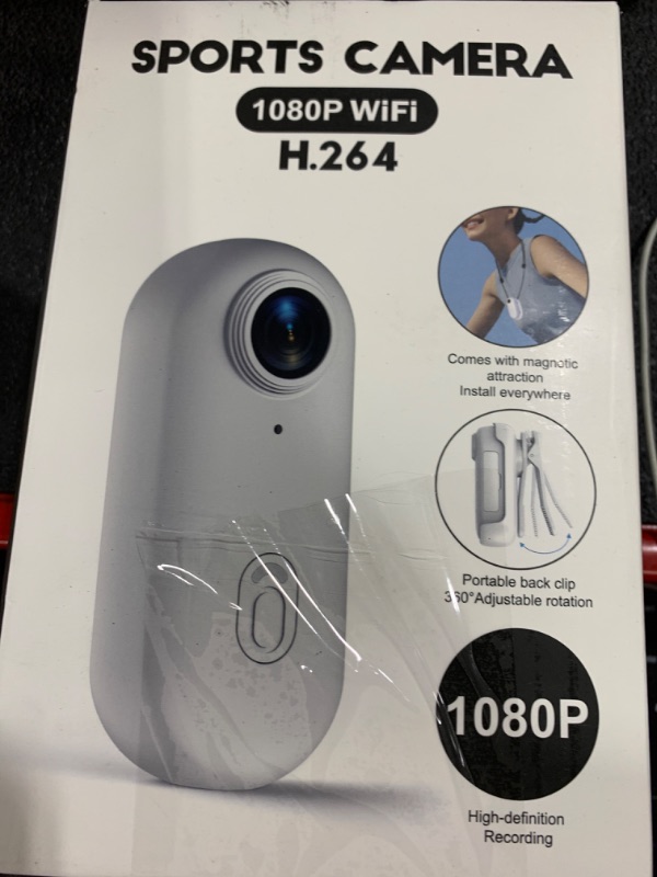 Photo 1 of Eastfatkun 1080P Action Camera 3Hrs Extended Battery - 30m Waterproof Magnetic Mini Body Camera with 128GB, 360° Rotating Clip for Vlogging, Cycling, Diving, Hiking, Pet Adventures (Thumb-Sized)