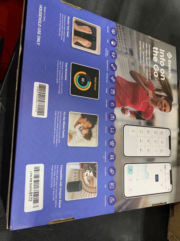 Photo 1 of Etekcity Smart Scale for Body Weight Fat, FSA HSA Eligible, Digital Bathroom Weighing Machine for Accurate BMI Muscle Mass Composition, Home Use Apple Health Compatible Fitness Equipment