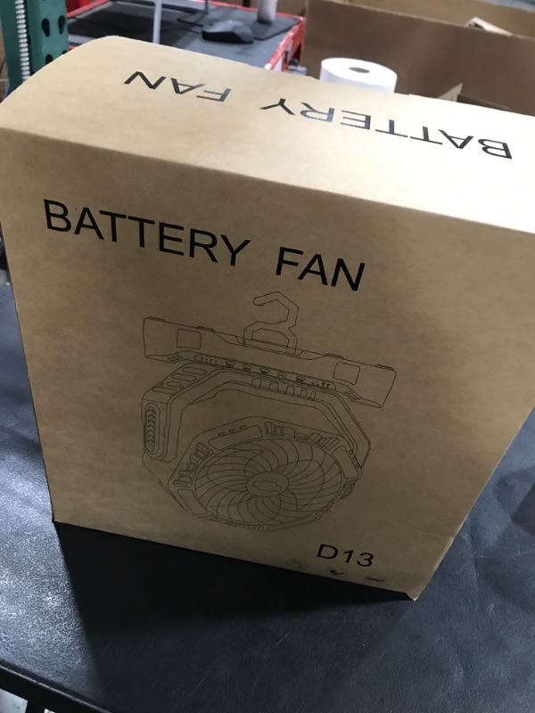 Photo 1 of 40000mAh Battery Operated Camping Fan, Rechargeable High Velocity Floor Fan, Auto Oscillation Remote Control Timer - Cordless Outdoor Fan for Car Travel RV Camp Garage Patio Hurricane Emergency