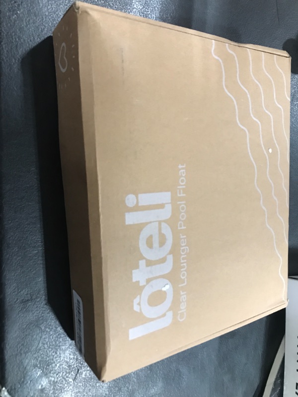 Photo 1 of Clear Lounger by LÔTELI - Transparent Inflatable Chaise Pool Float for Adults - Minimal Aesthetic for Pool Parties, Summer Fun & Ultimate Relaxation - Durable & Easy to Inflate - Cup Holder