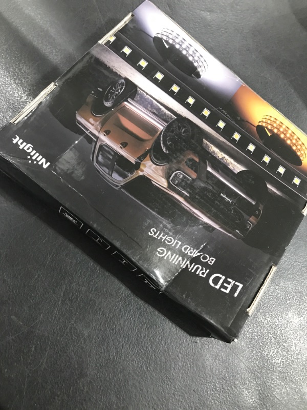 Photo 1 of Nilight Truck LED Running Board Lights 2 PCS 48nch Side Maker Light with White Courtesy & Sequential Amber Turn Signal Lighting Strips Kit for Trucks Pickup SUV